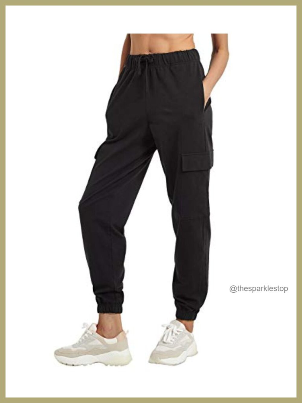 Loose Cargo Sweatpants Lounge Joggers Cotton-Blend